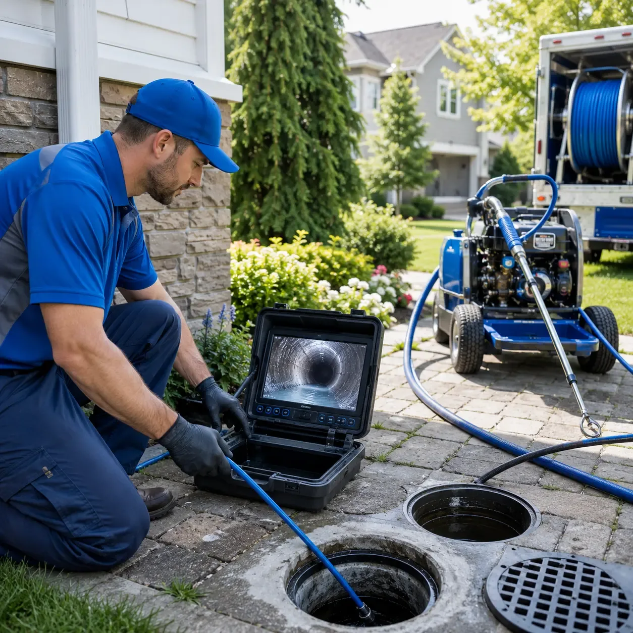 Outdoor drain cleaning professionals serving New Market, IN